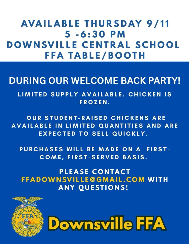 ffa logo on poster with sale details