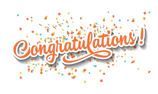 congratulations with confetti 