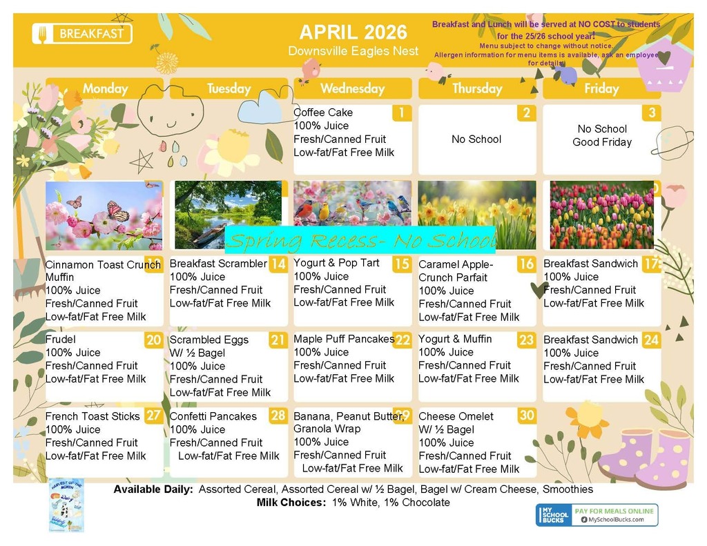 april breakfast menu