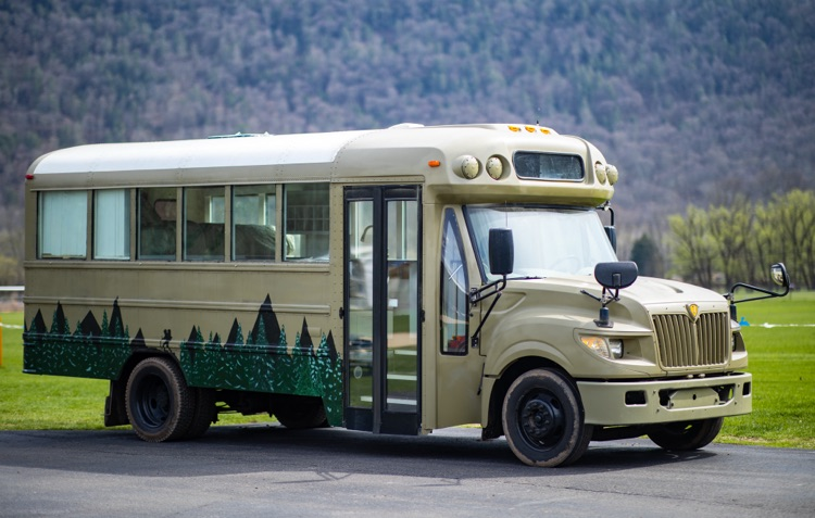 Skoolie outside view