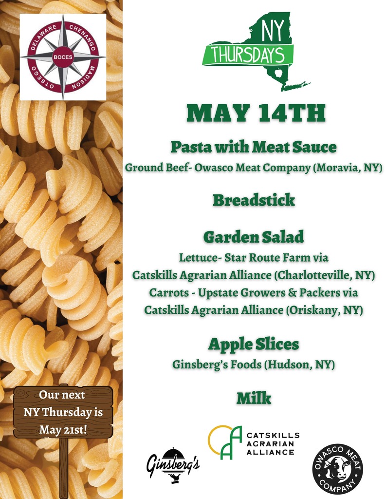 pasta as border of menu