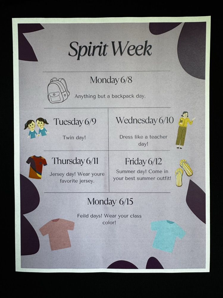 spirit week poster