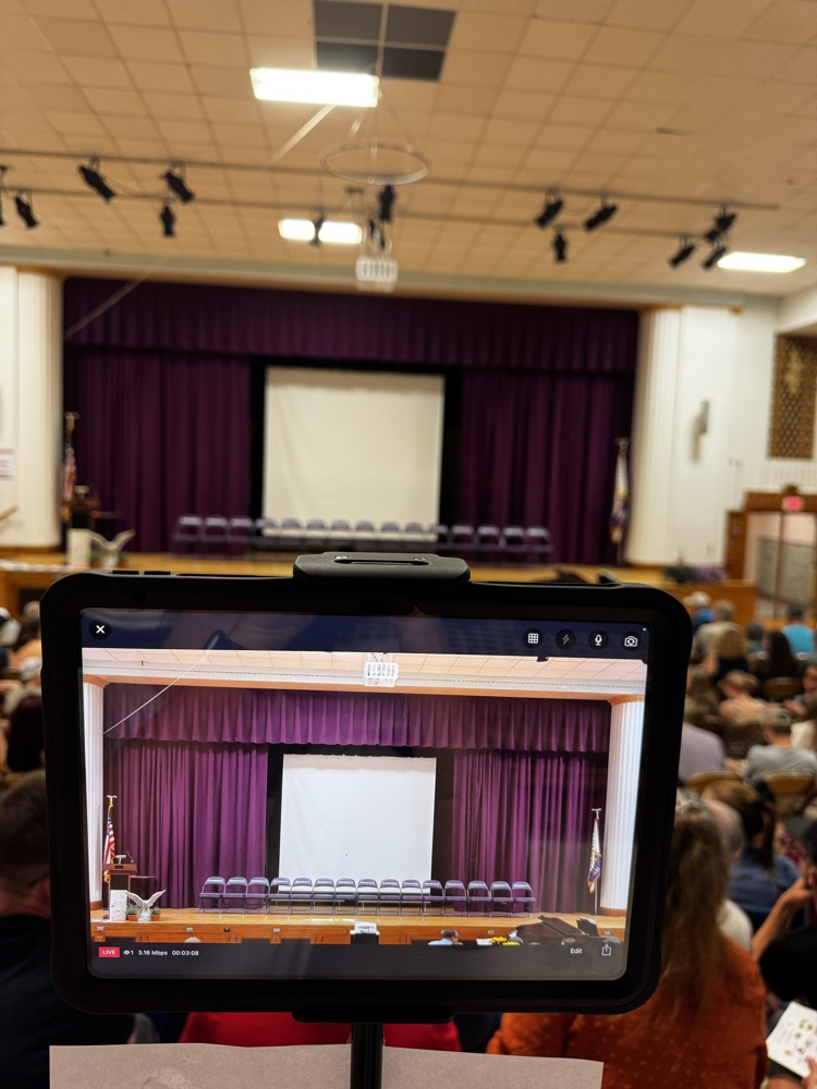 iPad streaming a stage