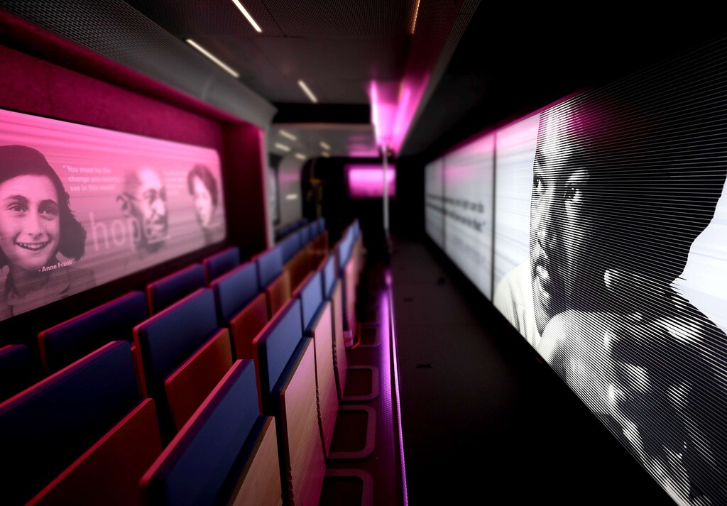 visual of inside a mobile museum