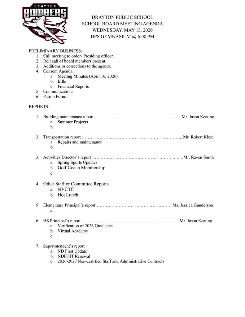 agenda 1