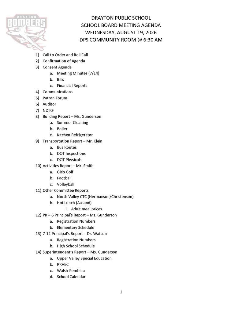 agenda