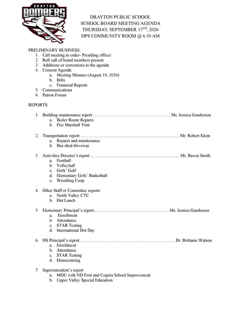 agenda
