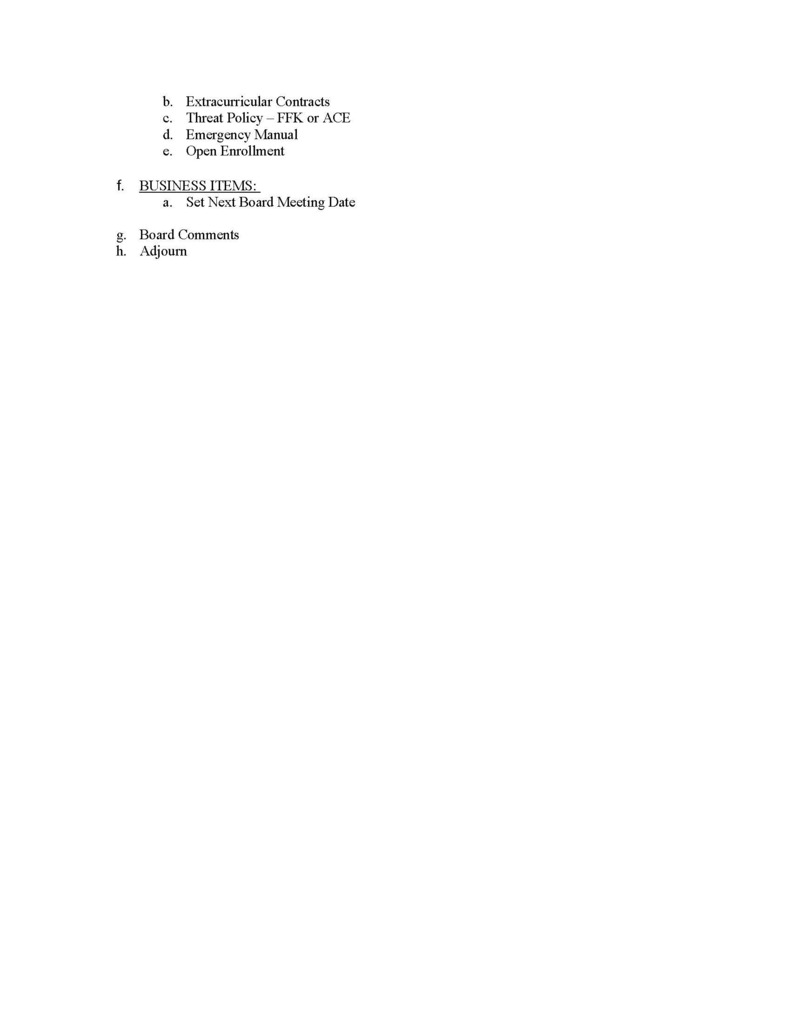 agenda