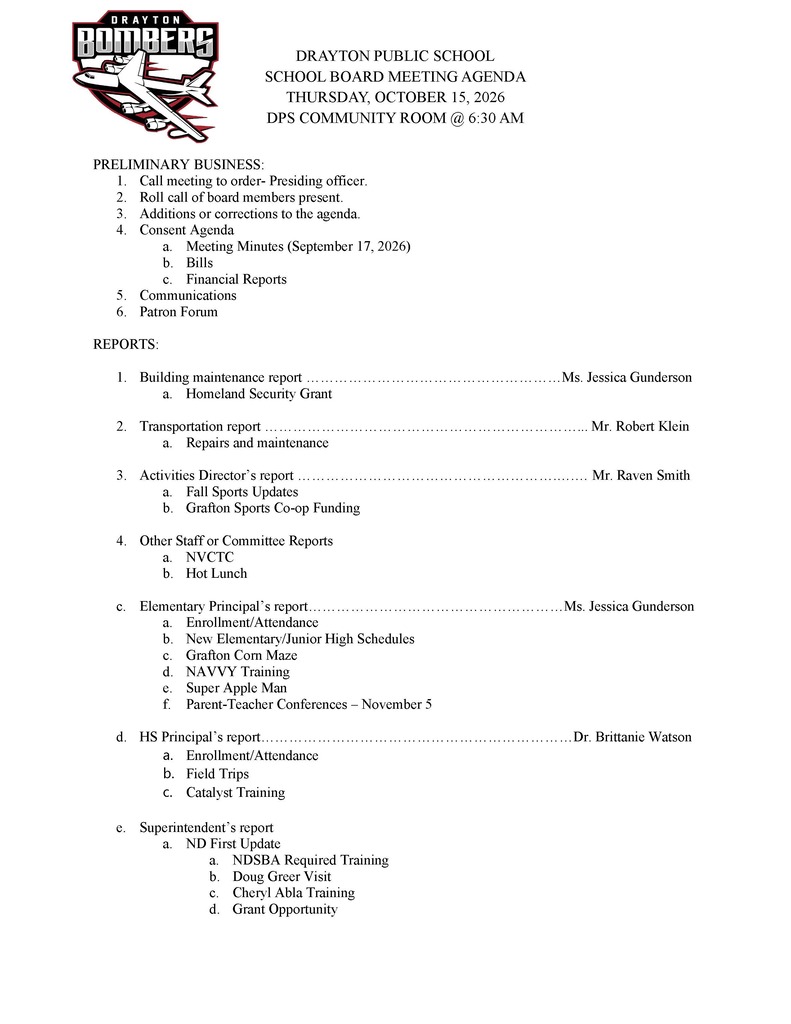 agenda