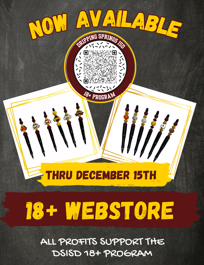 DSISD 18+ Program selling School Spirit Scribblers