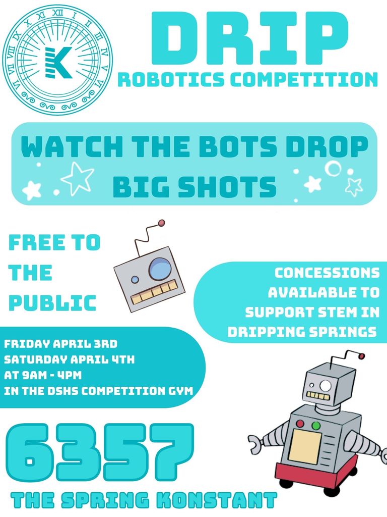 Robotics competition April 3-4 in Dripping Springs HS gym