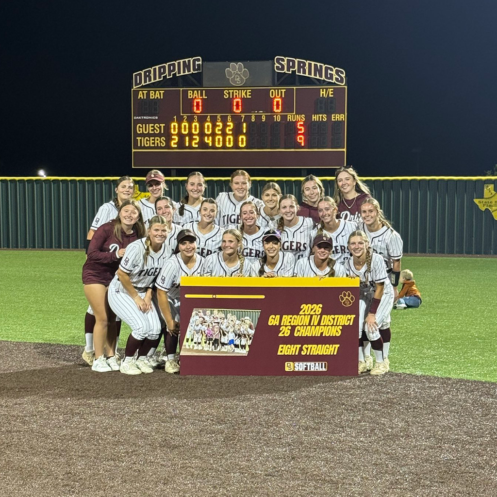 Tiger Softball team - 2026 District Champs