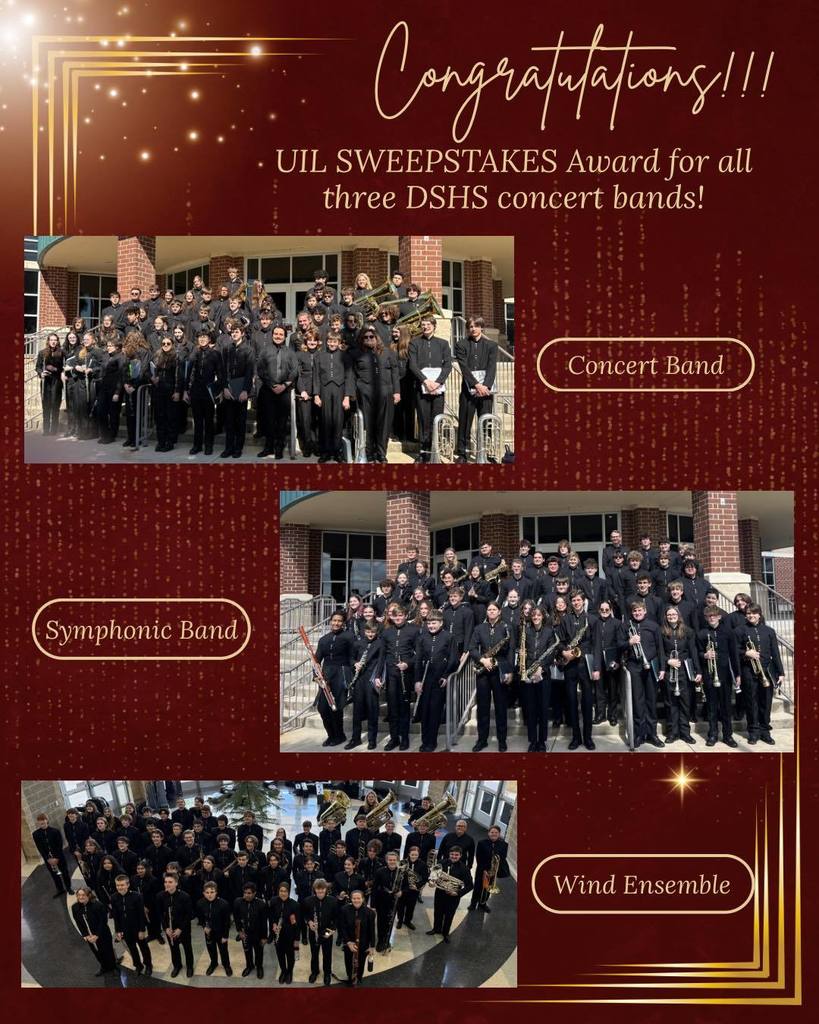 Tiger bands earn UIL Sweepstakes at Concert & Sightreading Contest