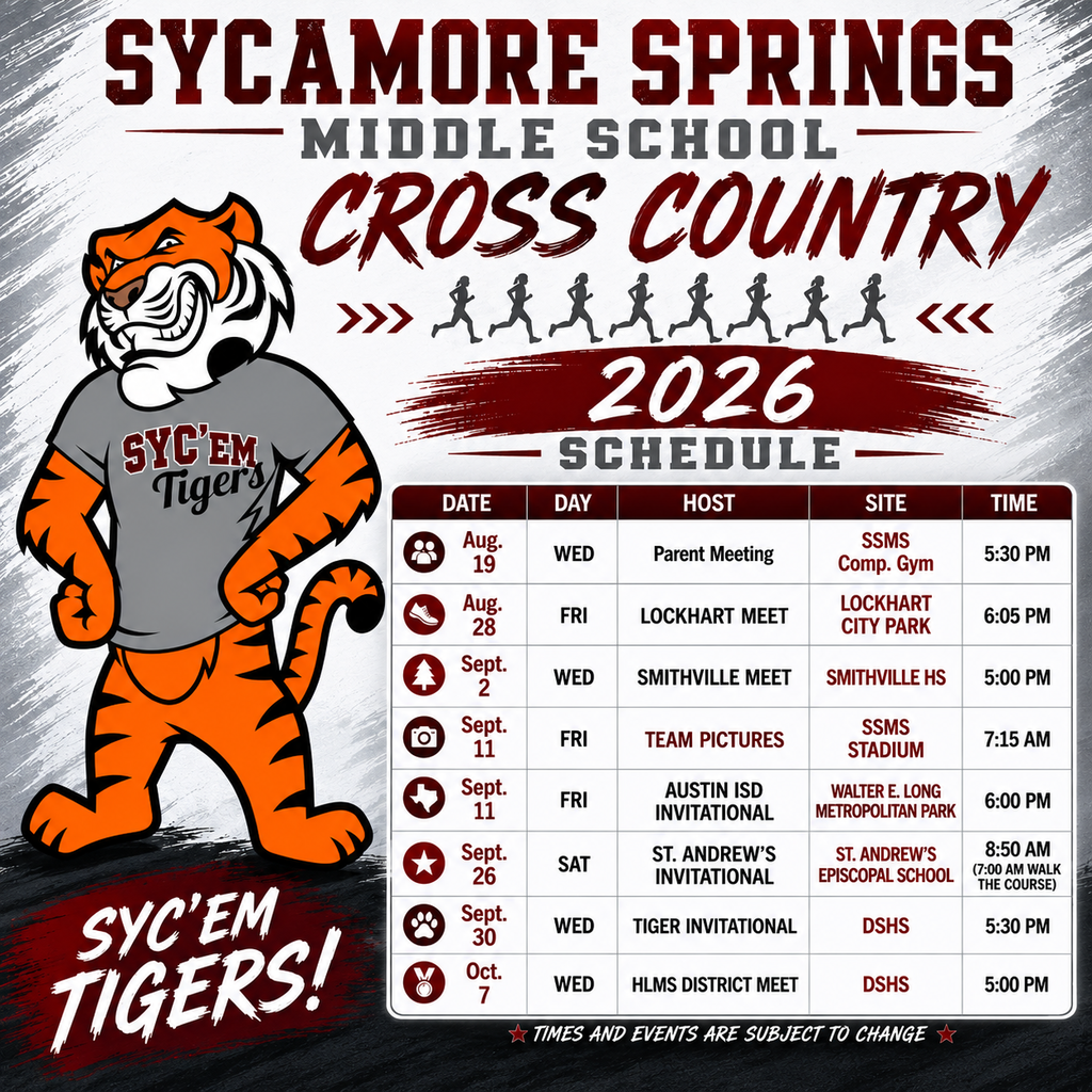 Cross Country 2026 Schedule 