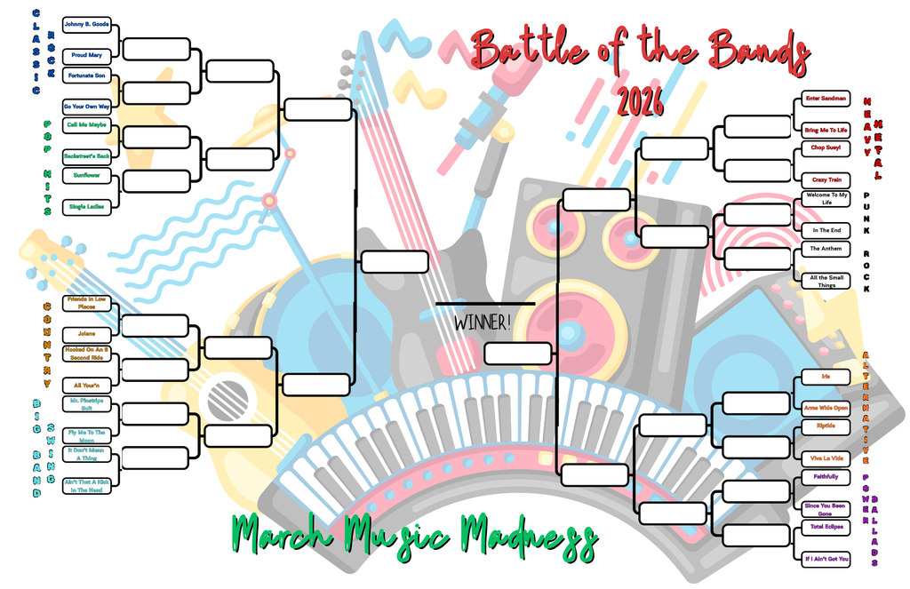 Battle of the Bands Bracket