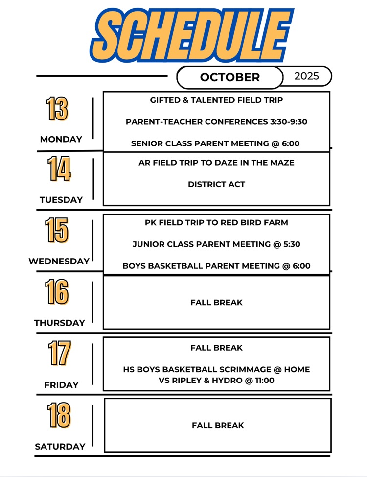 schedule