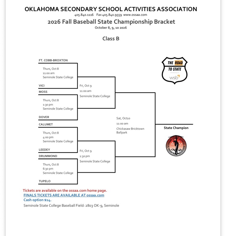baseball state bracket