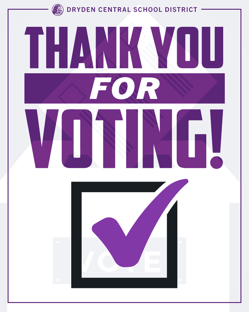 thank you for voting