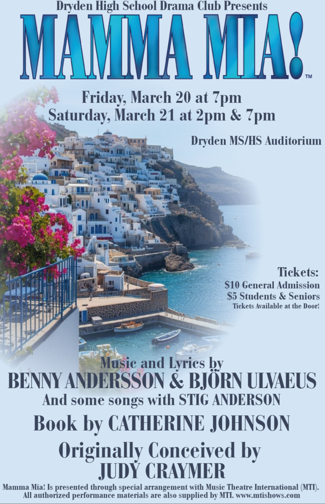 Mamma Mia! musical poster