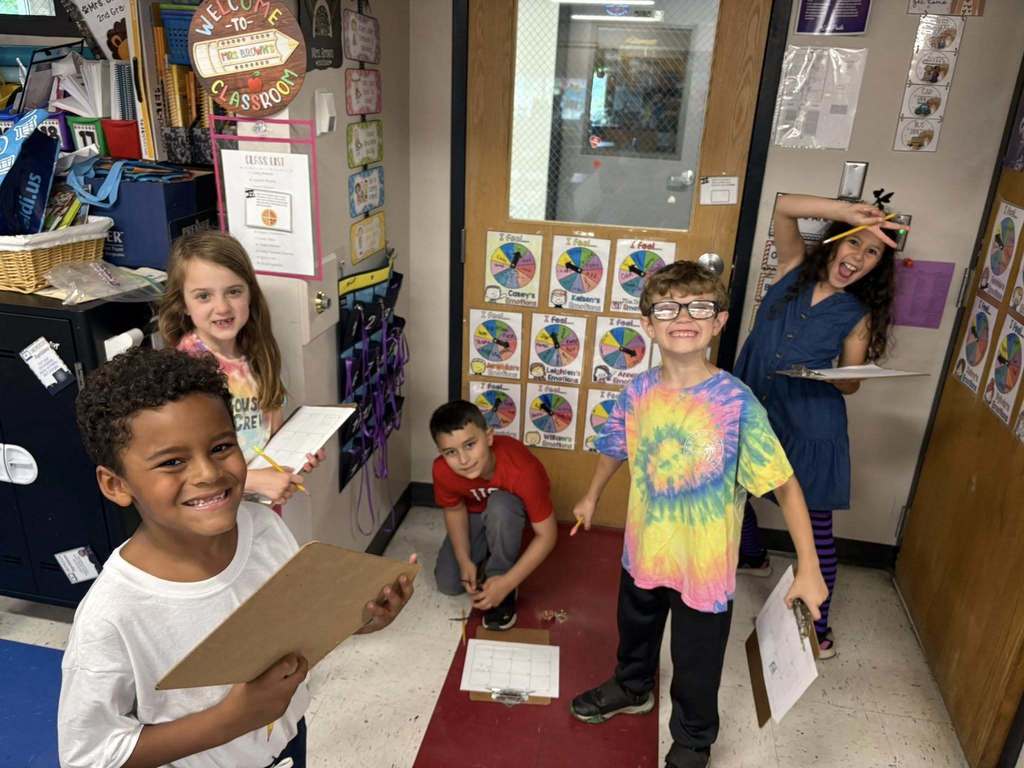 2nd Graders in Mrs. Brown and Ms. Case/Mrs. Stedwell’s classes had to work together to solve a math mystery dealing with fractions.  They figured out that the suspect was 3/4!