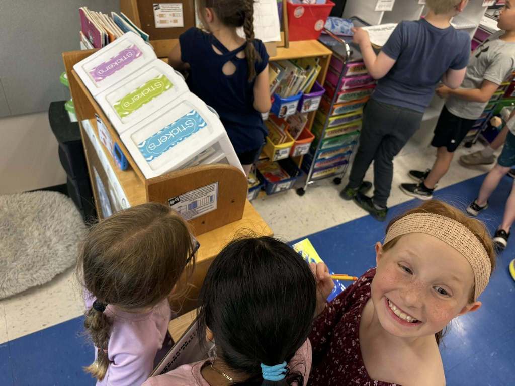 2nd Graders in Mrs. Brown and Ms. Case/Mrs. Stedwell’s classes had to work together to solve a math mystery dealing with fractions.  They figured out that the suspect was 3/4!