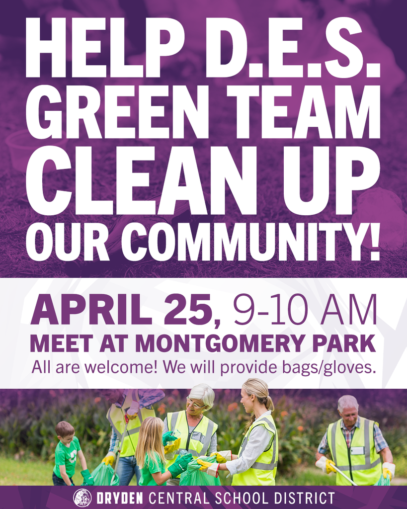 community clean up at Montgomery park april 25, 2026 at 9am