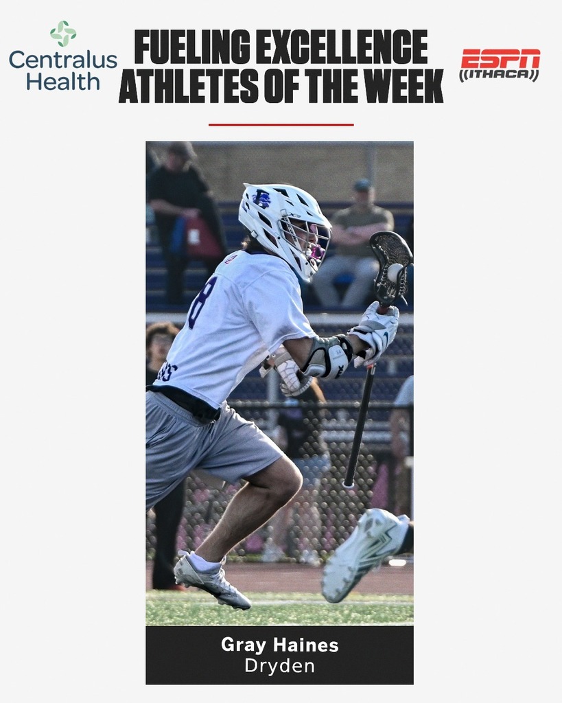 Gray Haines ESPN Ithaca Athlete of the Week announcement