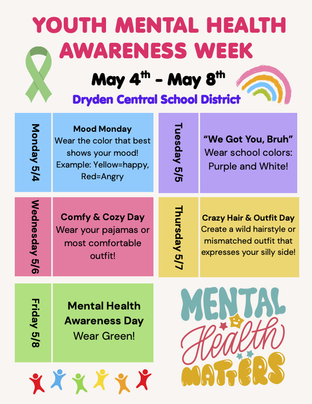 Youth Mental Health Awareness Week 2026 spirit day graphic