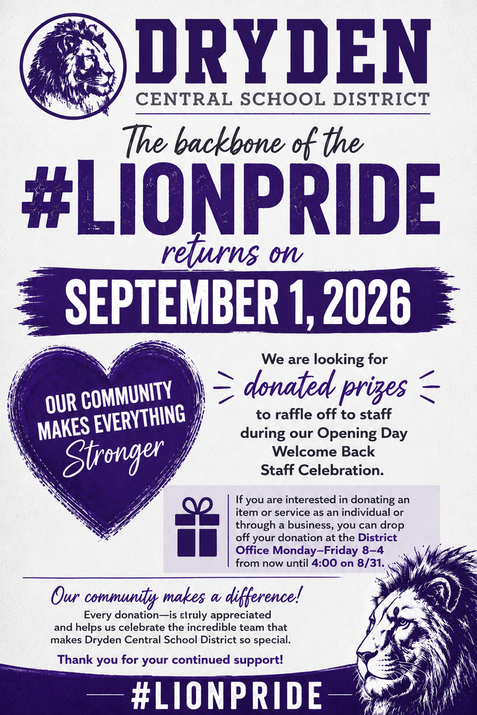 Flyer for Staff Raffle and Donations