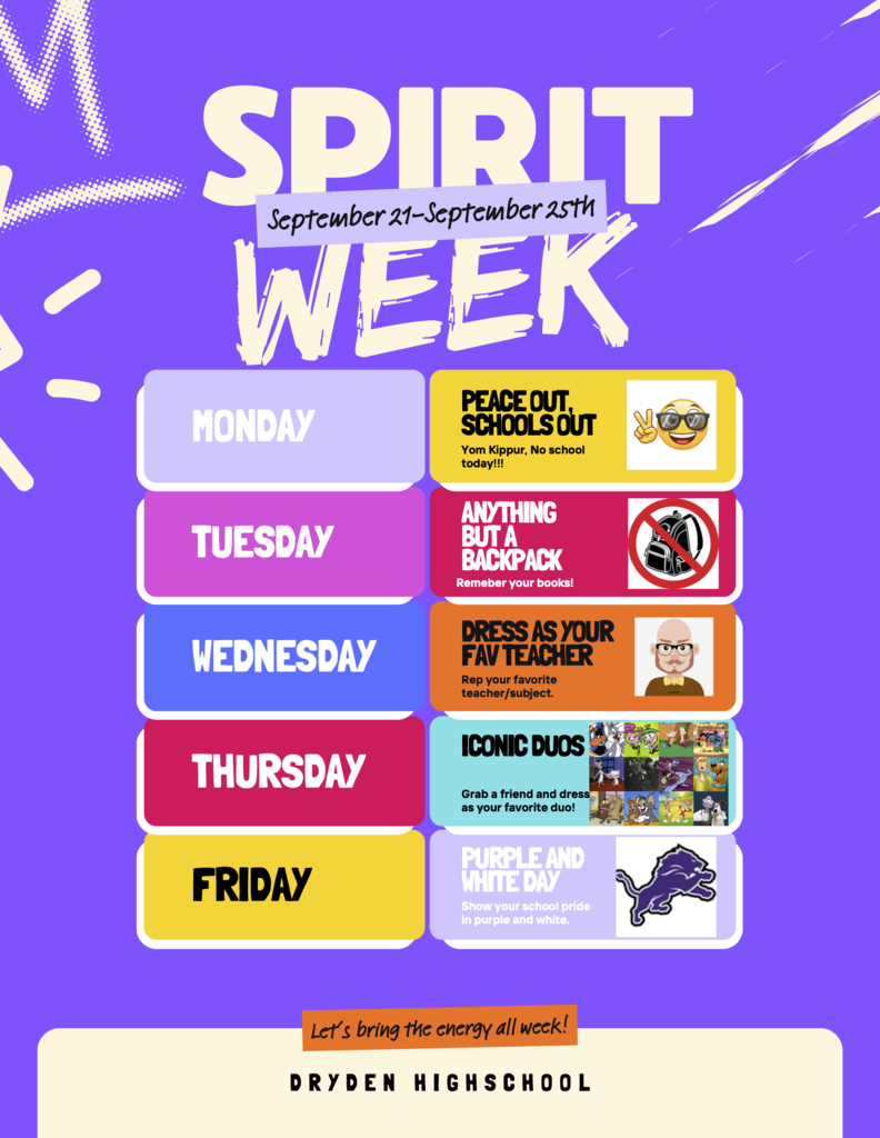 Fall 2026 Spirit Week