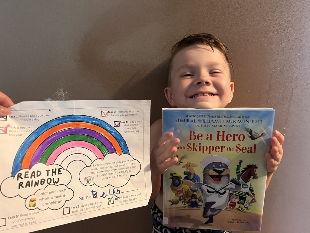 Belen loved reading this book that was just published this year. #proudcardinal #growingreaders