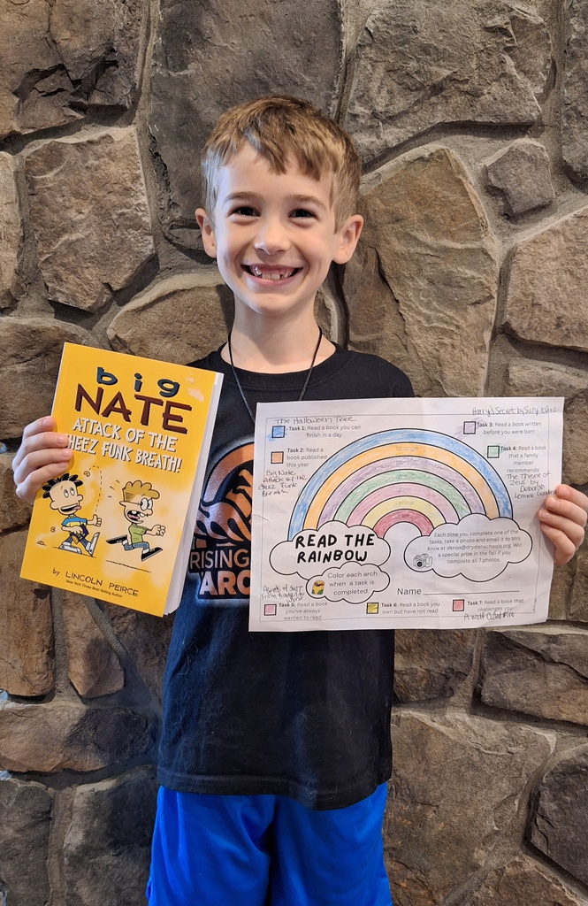 We are so proud of Henry and his commitment to finish the Read the Rainbow Challenge this summer. Three weeks left to go in the challenge. #proudcardinal #growingreaders