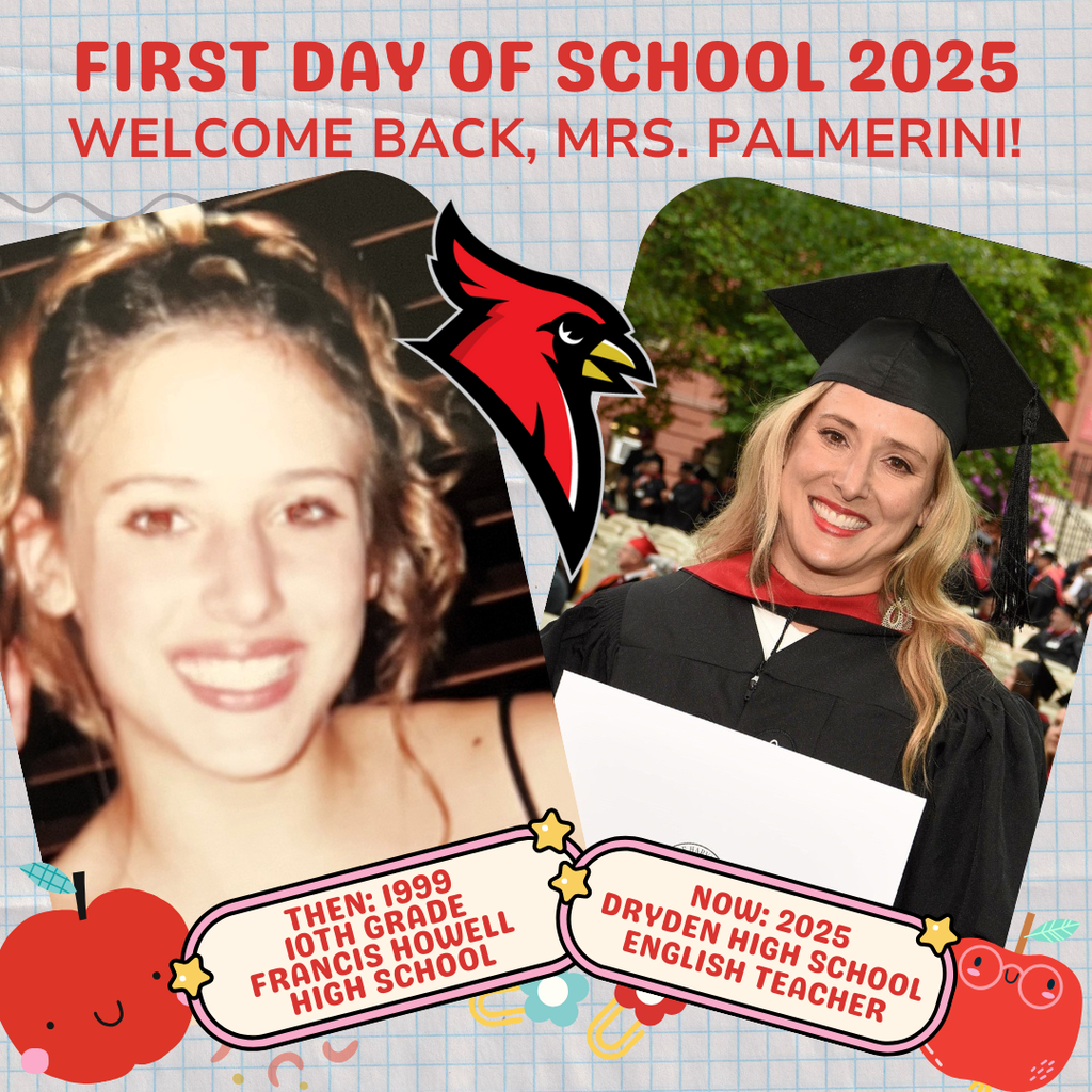 school supply clipart; photo of current teacher now and at the grade they teach