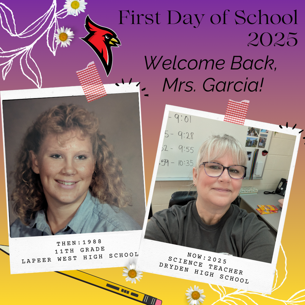school supply clipart; photo of current teacher now and at the grade they teach