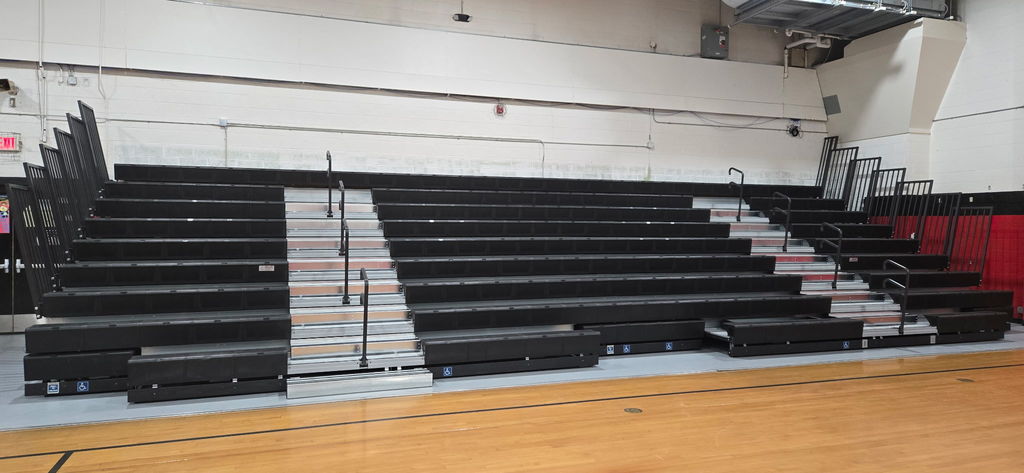 new gym bleachers