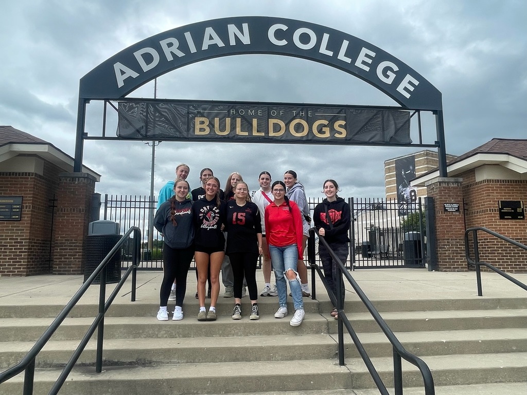 group of high school volleyball players