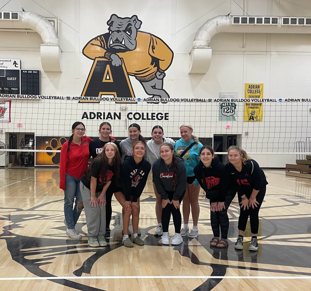 group of high school volleyball players