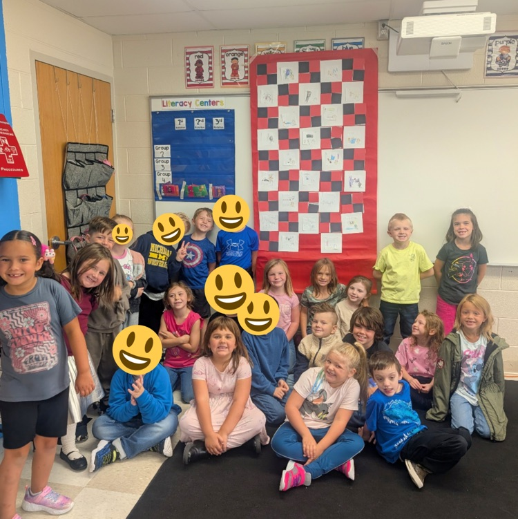 First graders made a quilt out of all the ways they use helping hands at home! #proudcardinal