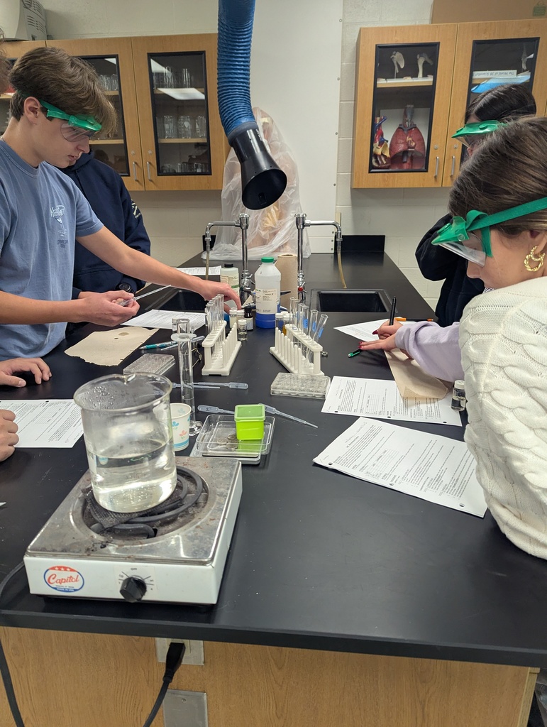 students completing a science experiment