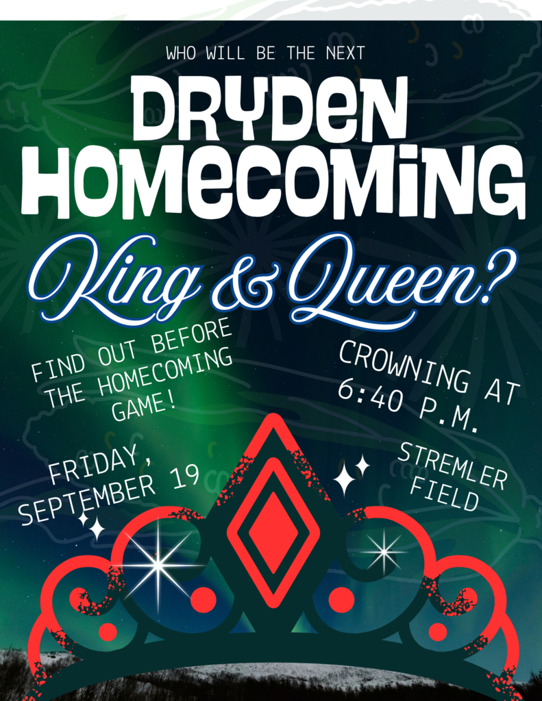 northern lights background; cardinal logo; crown
