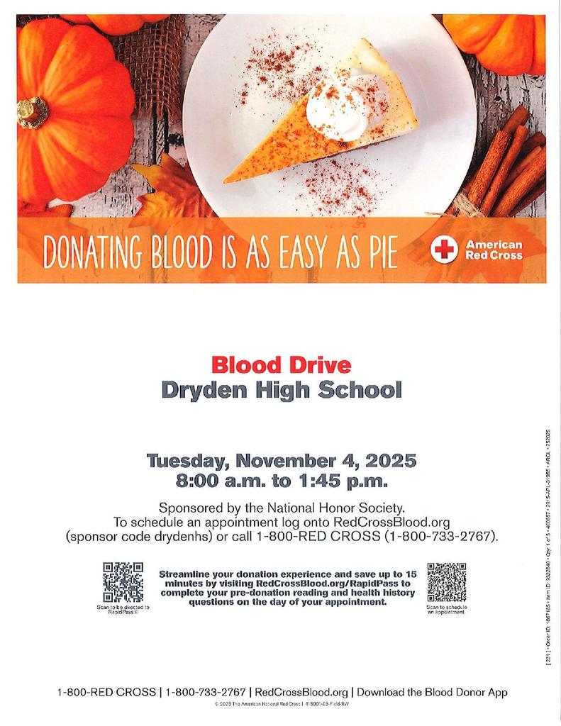 pumpkin pie, fall table setting, American Red Cross logo