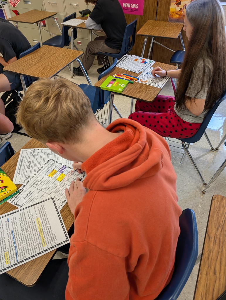 student completing US Constitution Day activity