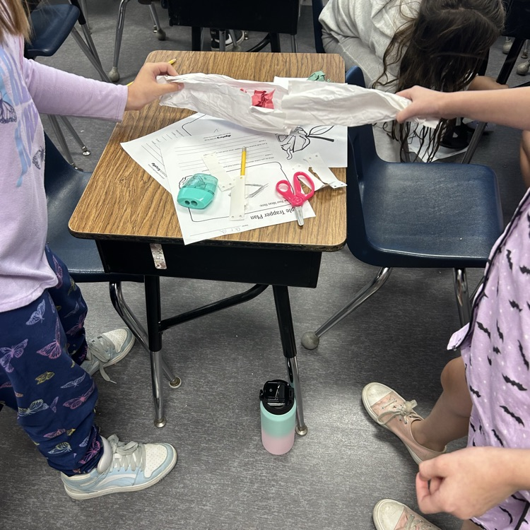 4th graders combined engineering with their plant unit in Science class this week by designing “Apple grabbers”!