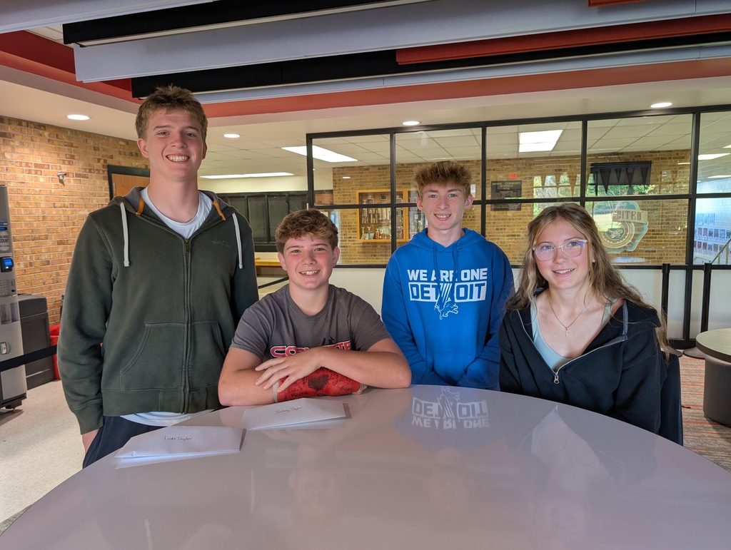 four high school students 