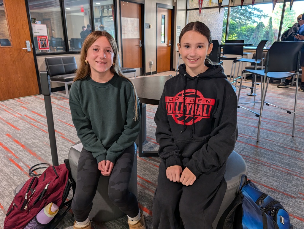 two middle school students