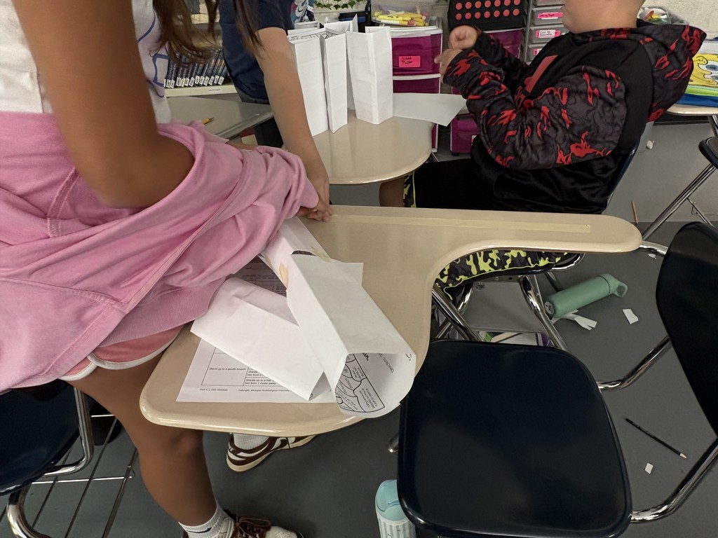 6th grade students are building towers to learn about criteria and constraints. Little do they know, they were given different rubrics, one very vague and the other more detailed. They will all be judged on the same…. The detailed one. This shows how important knowing the criteria and constraints of any project before you start. 