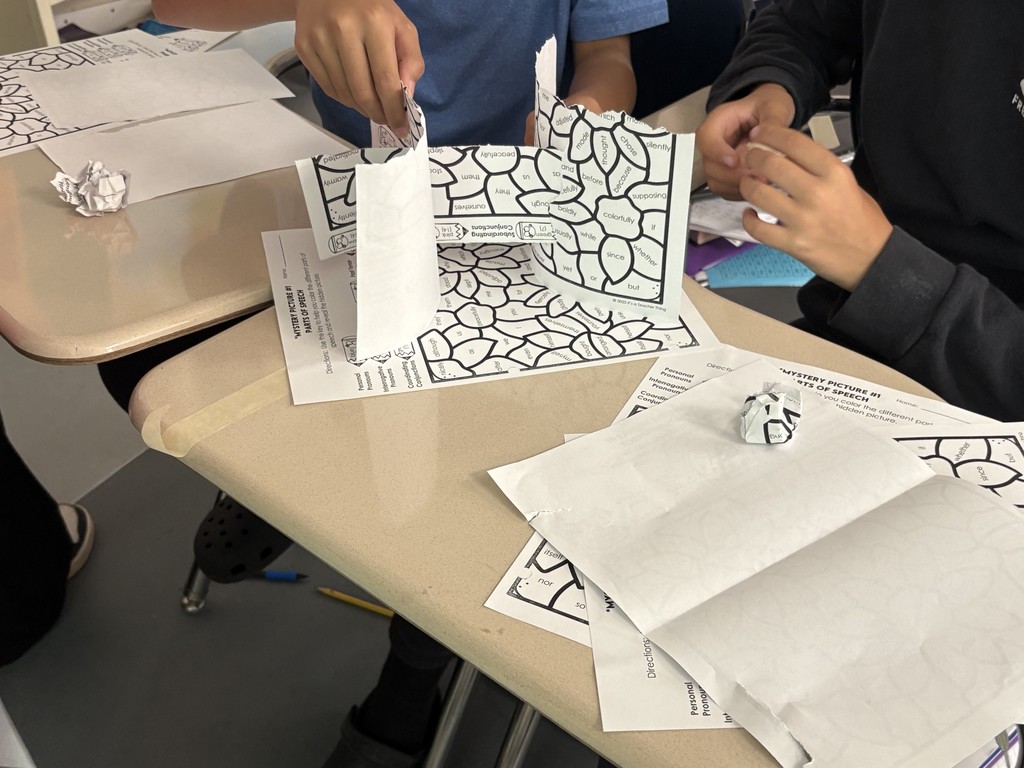 6th grade students are building towers to learn about criteria and constraints. Little do they know, they were given different rubrics, one very vague and the other more detailed. They will all be judged on the same…. The detailed one. This shows how important knowing the criteria and constraints of any project before you start. 