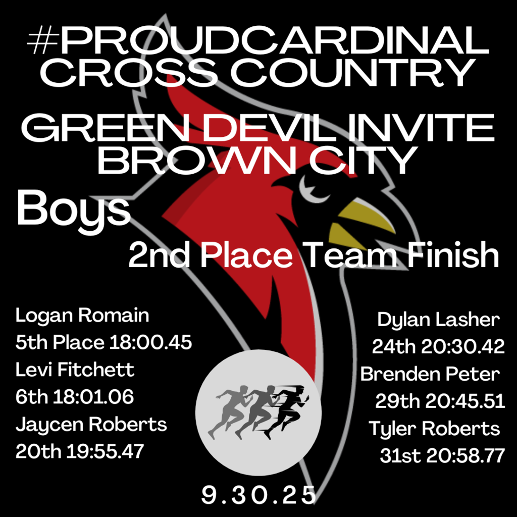 runner clipart; cardinal logo