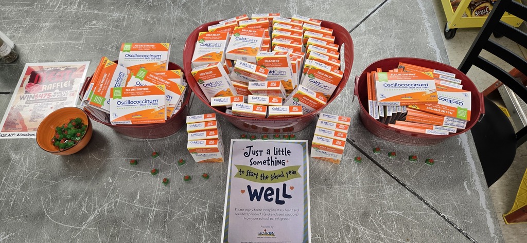 Thank you Dryden PTA and Boiron for helping keep our staff healthy during this cold and flu season. #strivefor5