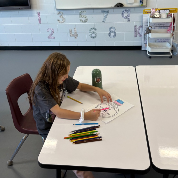 Ms. Ludlow’s students working on positive affirmation potions for the month of October. Every potion is filled with encouraging words as a reminder to believe in ourselves! ✨